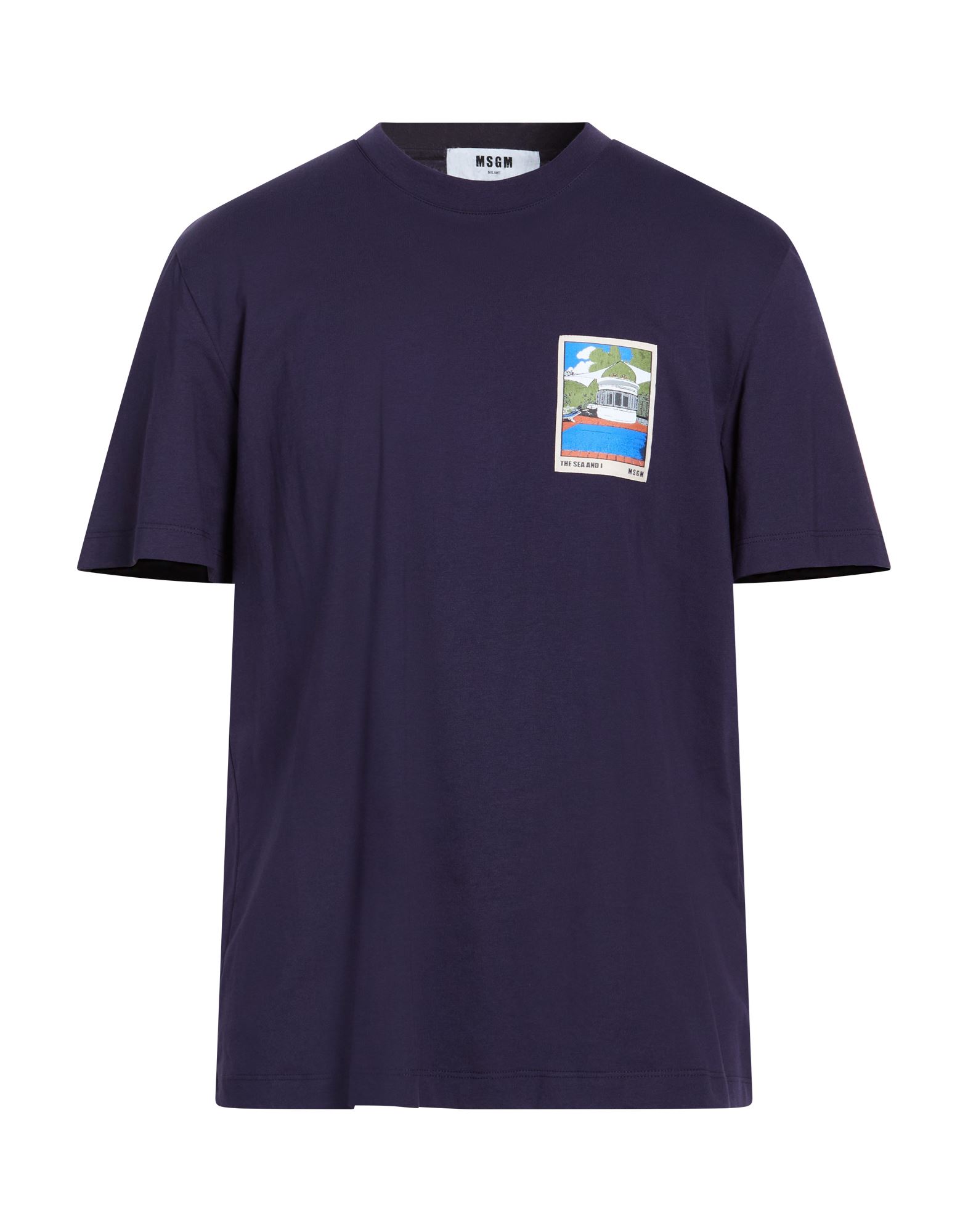 MSGM T-shirts Herren Dunkelviolett von MSGM