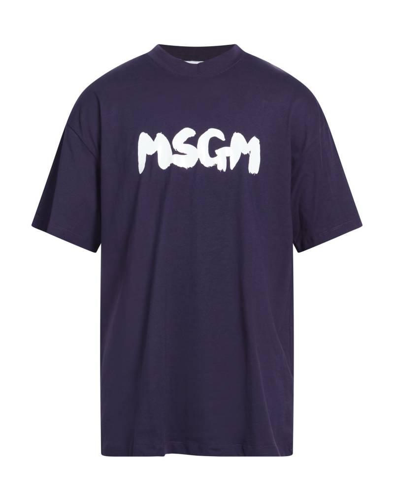 MSGM T-shirts Herren Dunkelviolett von MSGM