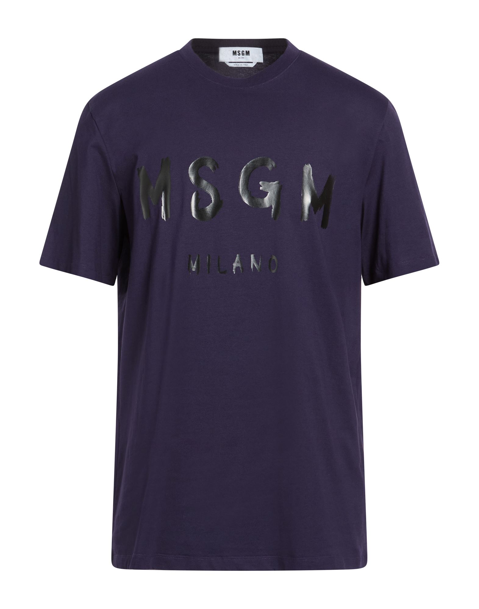MSGM T-shirts Herren Dunkelviolett von MSGM