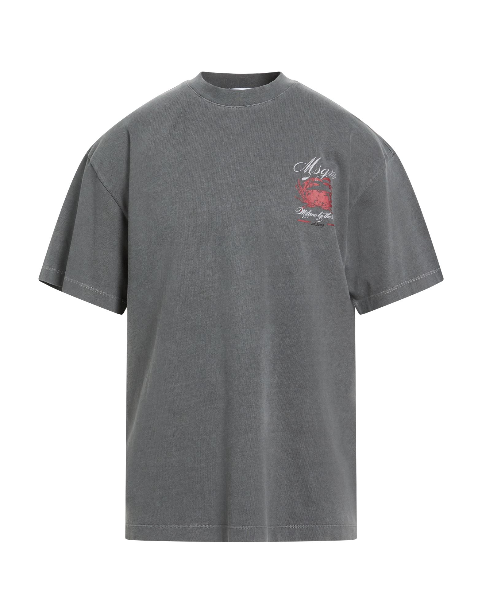 MSGM T-shirts Herren Grau von MSGM