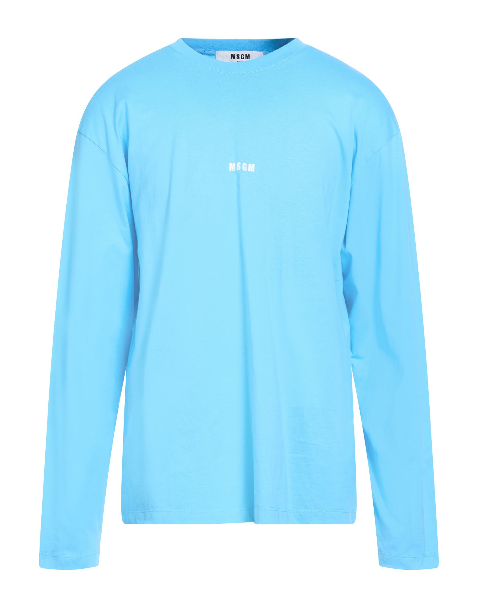 MSGM T-shirts Herren Himmelblau von MSGM