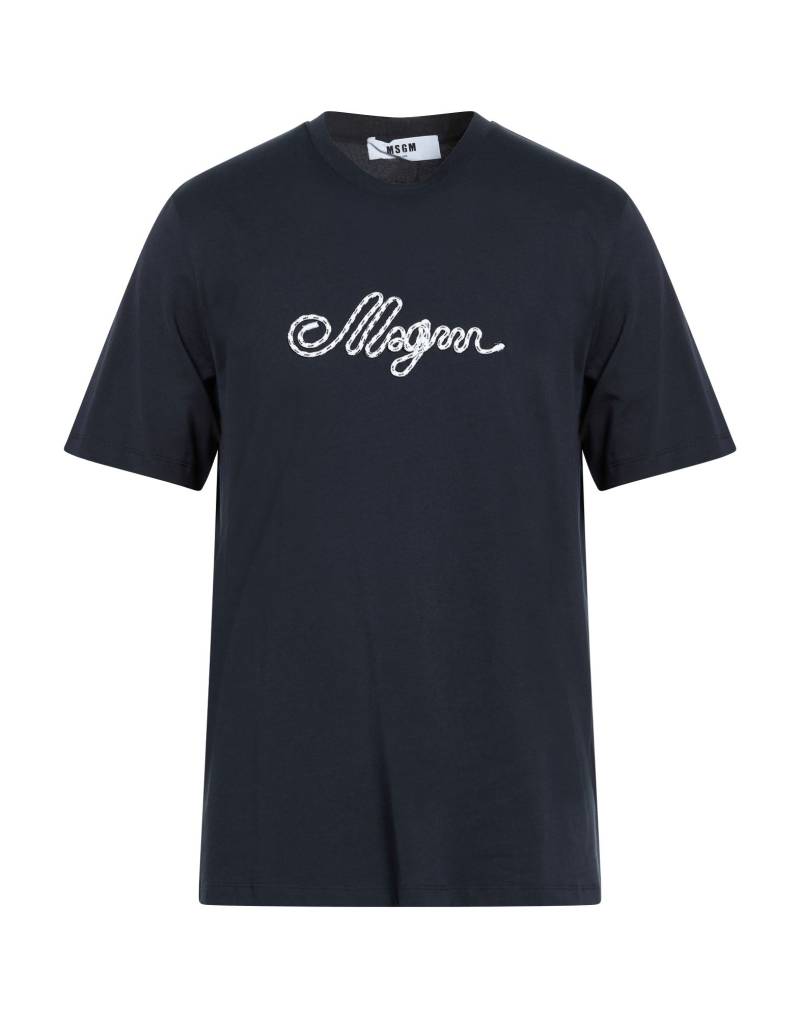 MSGM T-shirts Herren Marineblau von MSGM