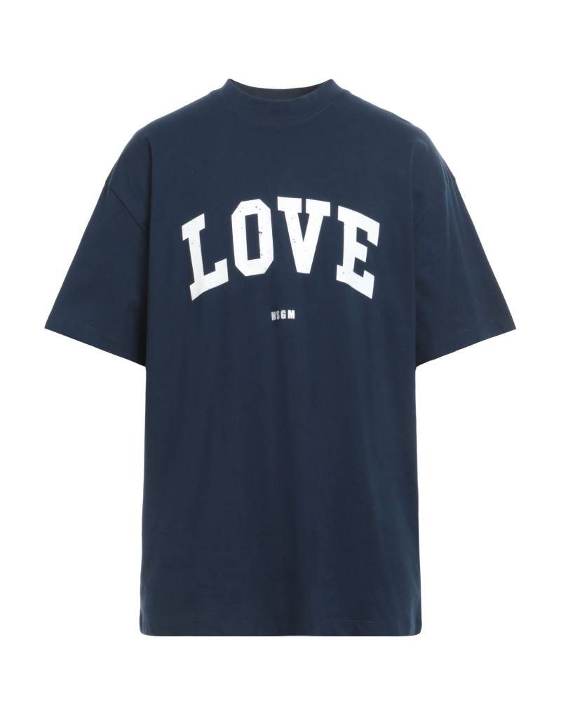 MSGM T-shirts Herren Marineblau von MSGM