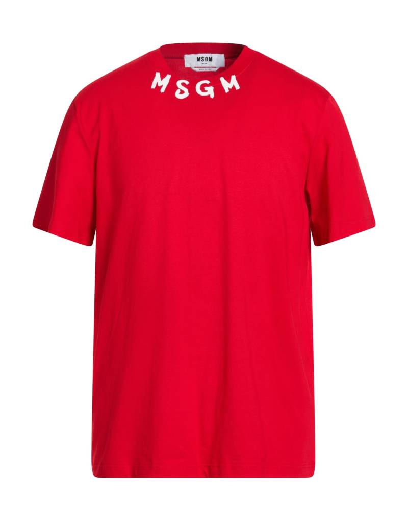 MSGM T-shirts Herren Rot von MSGM