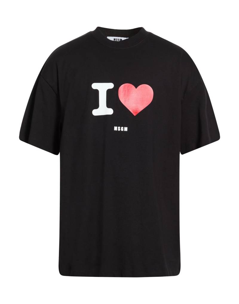 MSGM T-shirts Herren Schwarz von MSGM