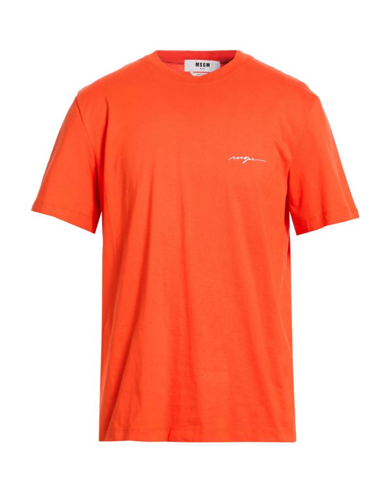 MSGM T-shirts Herren Tomatenrot von MSGM