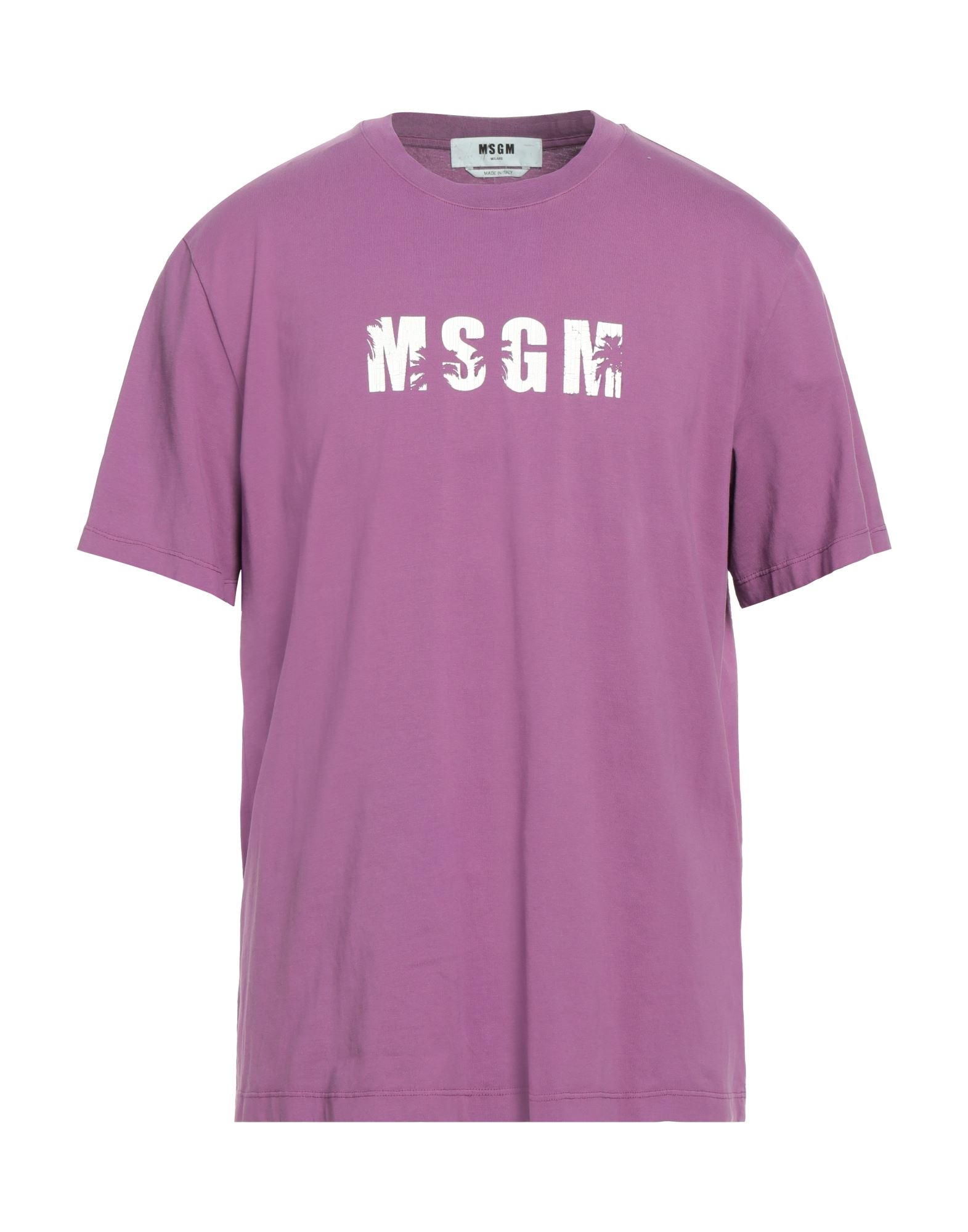 MSGM T-shirts Herren Violett von MSGM