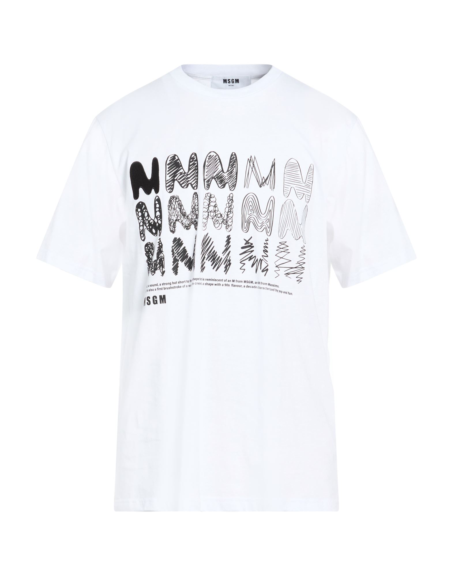 MSGM T-shirts Herren Weiß von MSGM