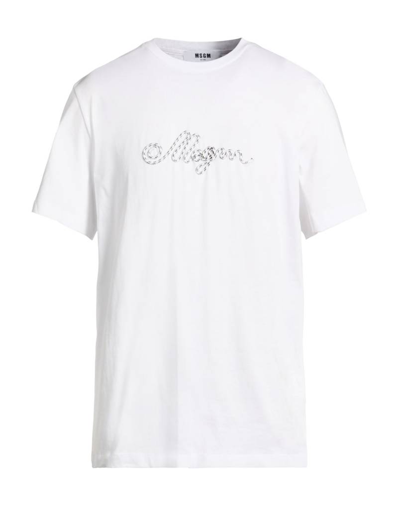 MSGM T-shirts Herren Weiß von MSGM