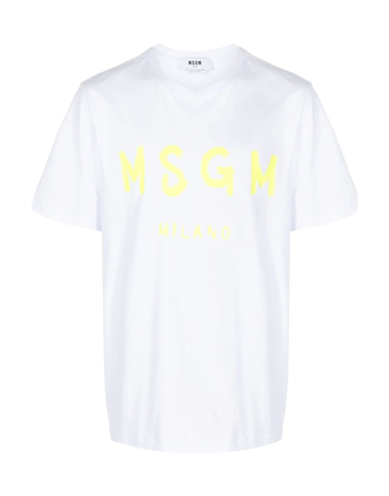 MSGM T-shirts Herren Weiß von MSGM