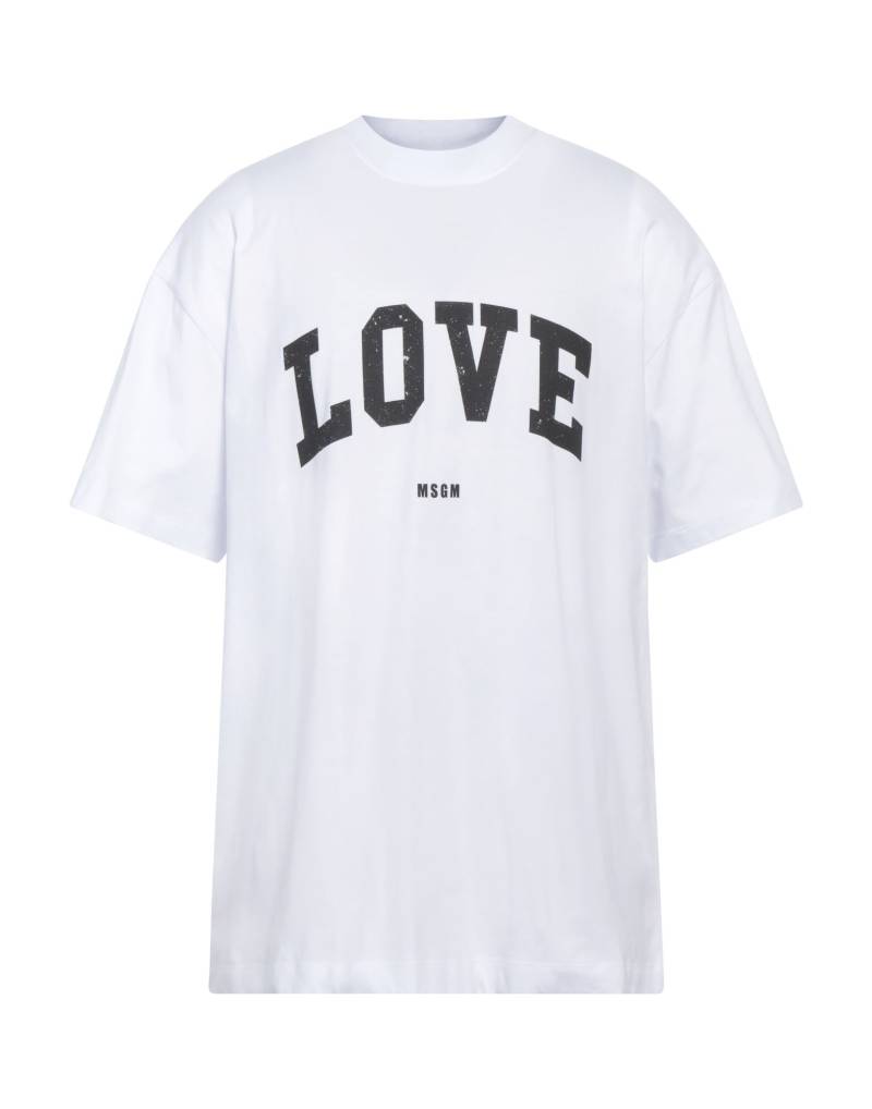 MSGM T-shirts Herren Weiß von MSGM