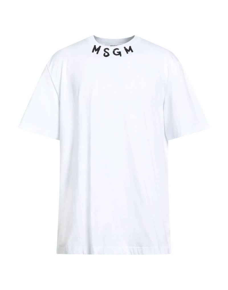 MSGM T-shirts Herren Weiß MSGM T-shirts Herren Weiß von MSGM