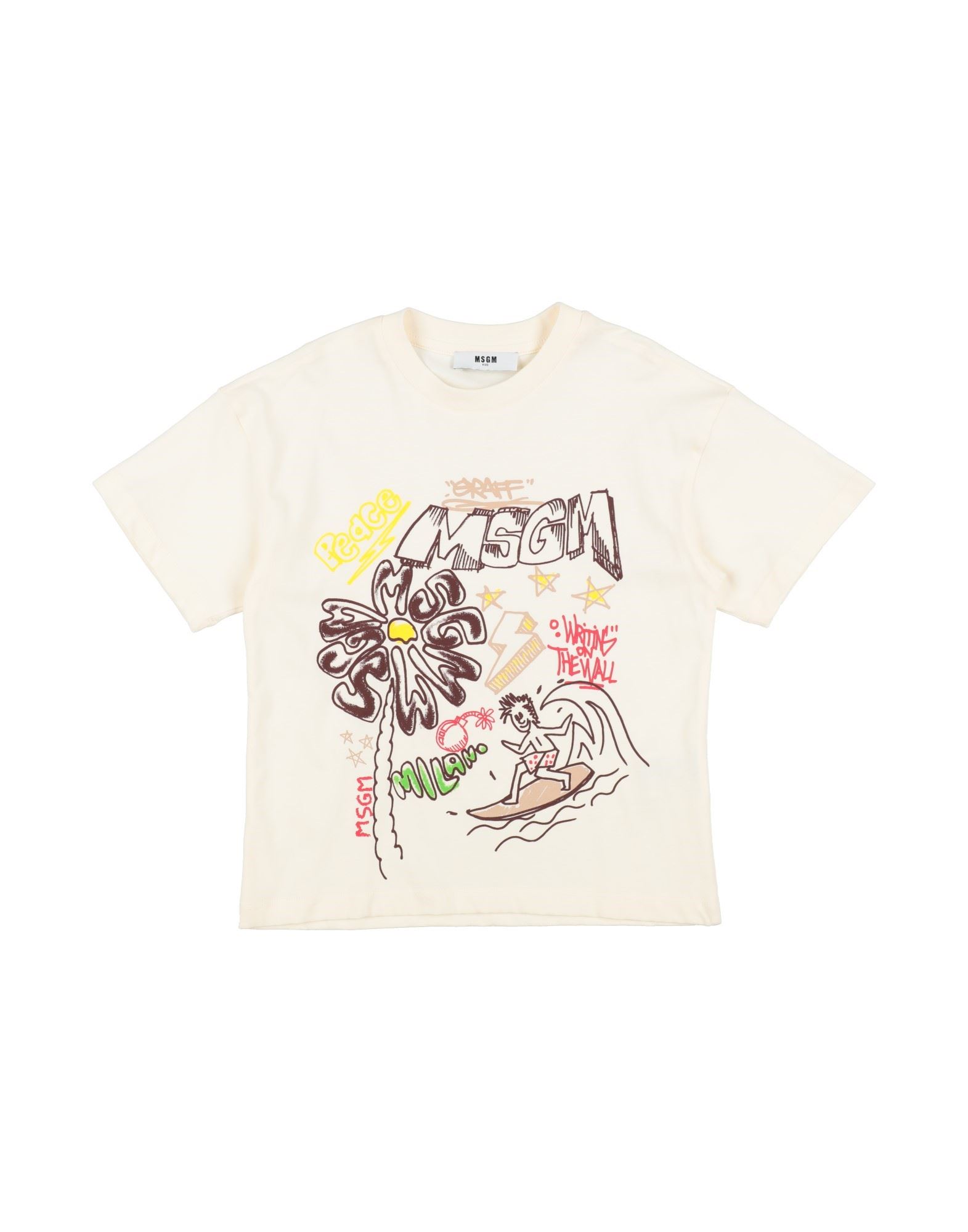 MSGM T-shirts Kinder Cremeweiß von MSGM