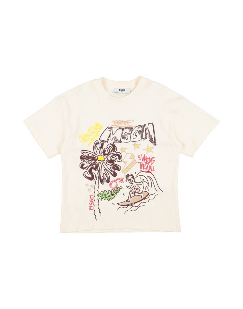 MSGM T-shirts Kinder Cremeweiß von MSGM