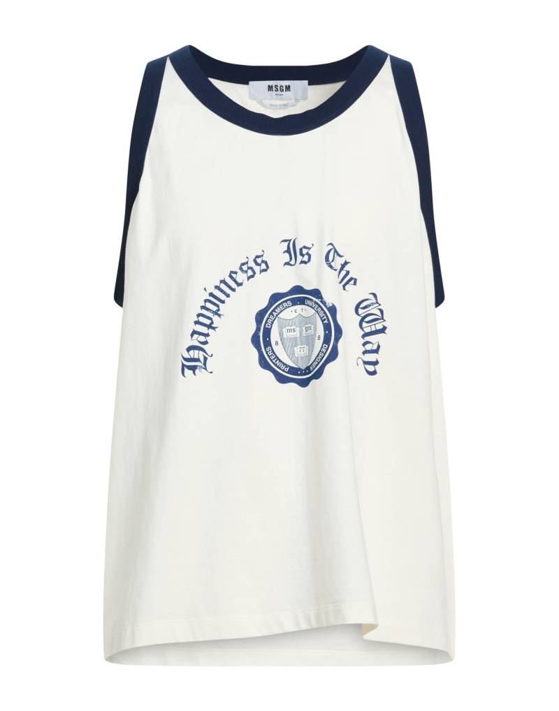 MSGM Tank Top Herren Off white von MSGM