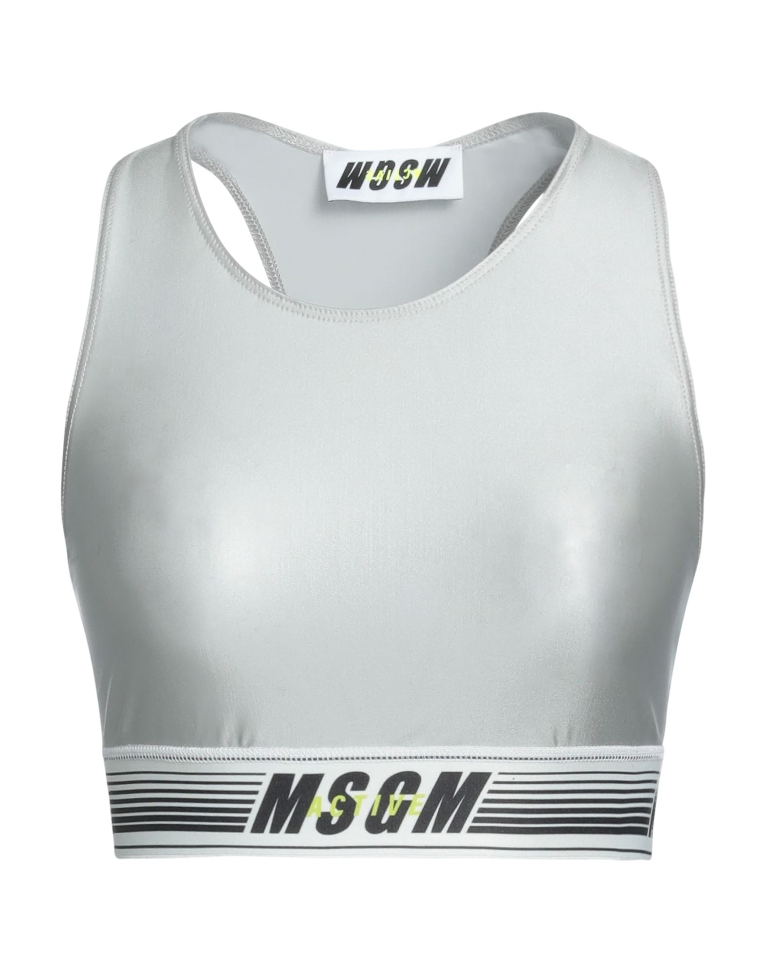 MSGM Top Damen Hellgrau von MSGM