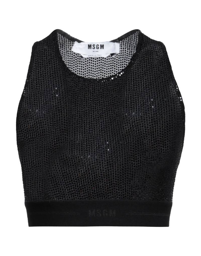 MSGM Top Damen Schwarz von MSGM