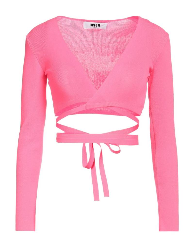 MSGM Wickelpullover Damen Fuchsia von MSGM