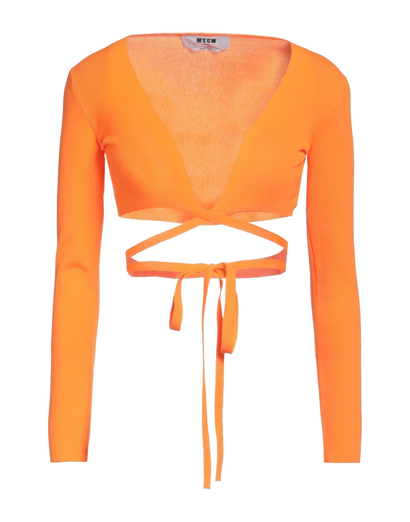 MSGM Wickelpullover Damen Orange von MSGM