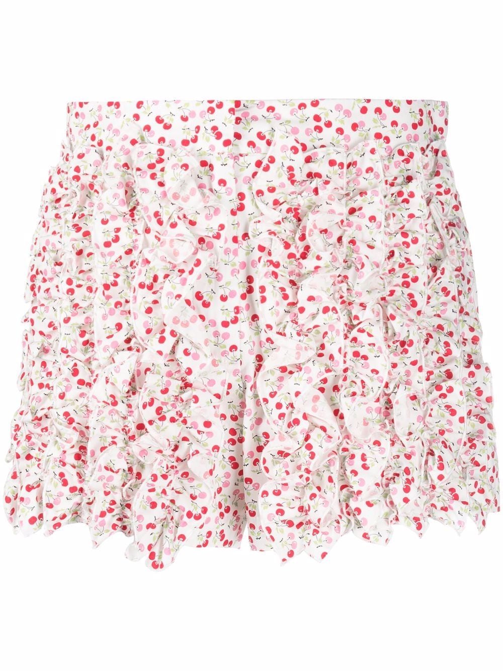 MSGM Mini Shorts mit Kirschen-Print - Weiß von MSGM