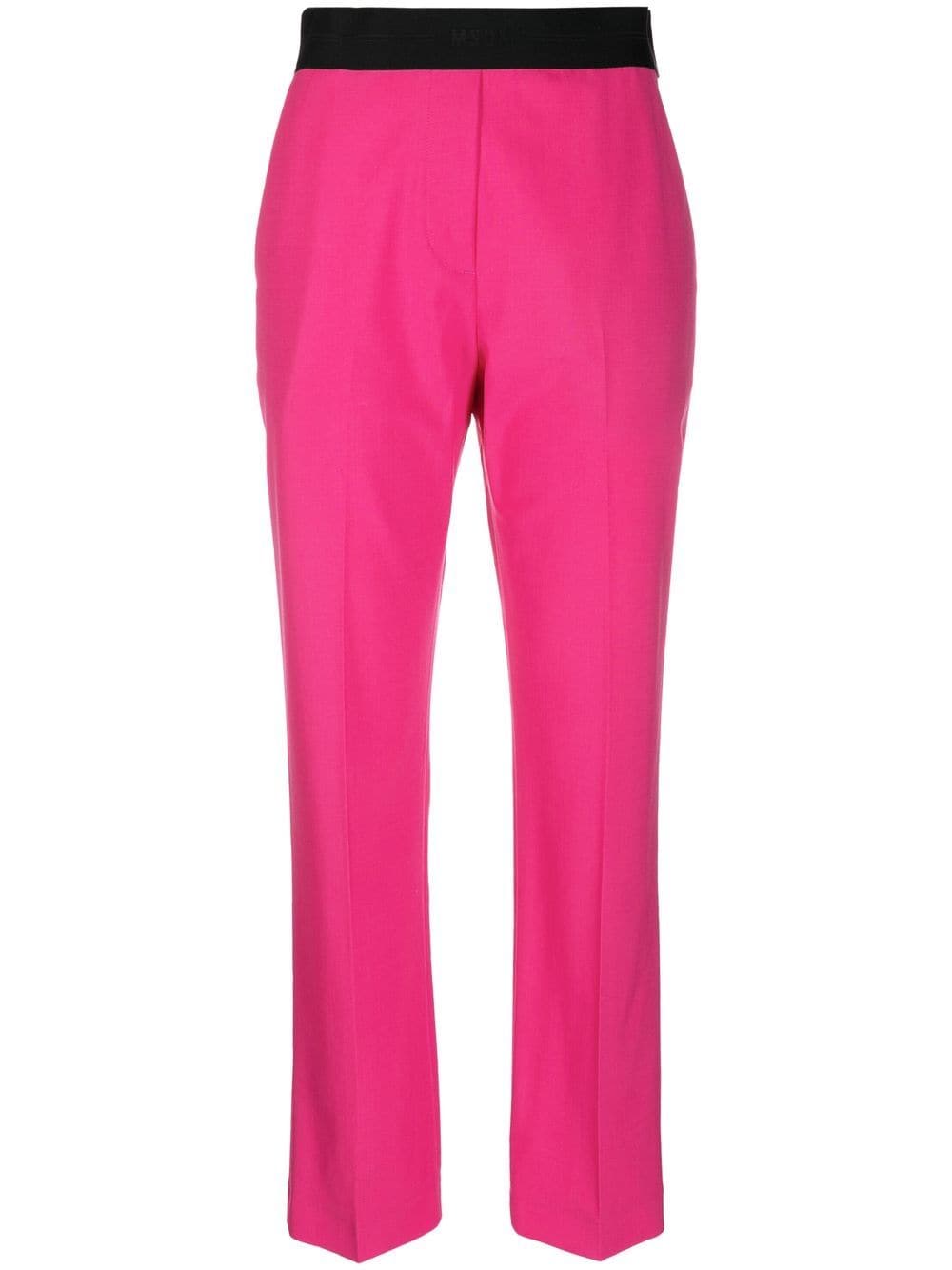 MSGM Hose mit Kontrastbund - Rosa von MSGM