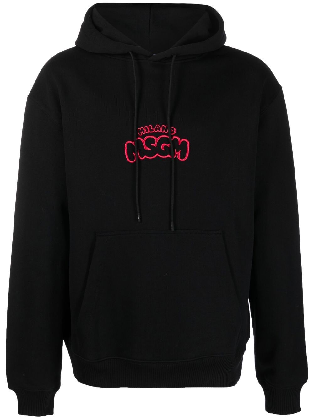 MSGM Hoodie mit Logo-Stickerei - Schwarz von MSGM