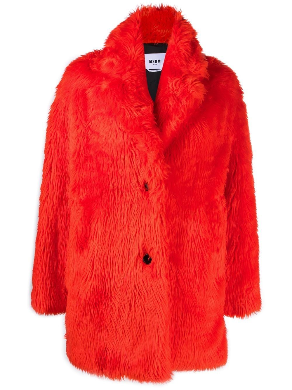 MSGM Mantel aus Faux Fur - Orange von MSGM