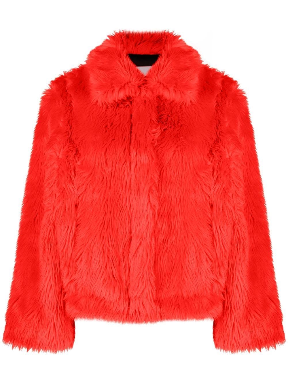 MSGM Jacke aus Faux Fur - Rot von MSGM