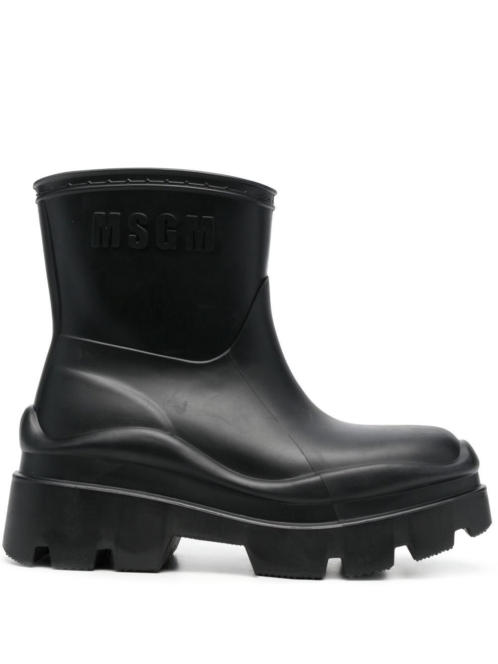 MSGM Stiefeletten mit Logo-Prägung - Schwarz von MSGM