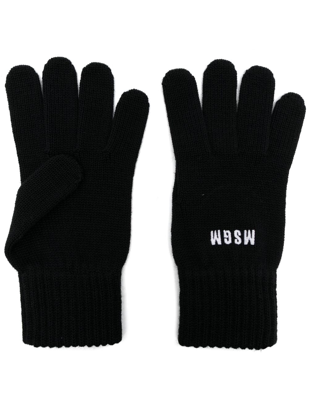 MSGM Handschuhe mit Logo-Stickerei - Schwarz MSGM Handschuhe mit Logo-Stickerei - Schwarz von MSGM
