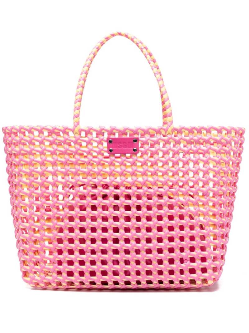 MSGM Gewebter Shopper - Rosa von MSGM