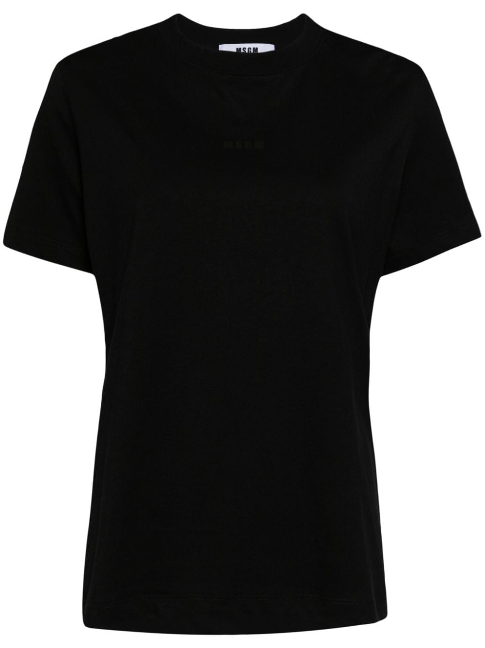 MSGM logo-print cotton T-shirt - Schwarz von MSGM