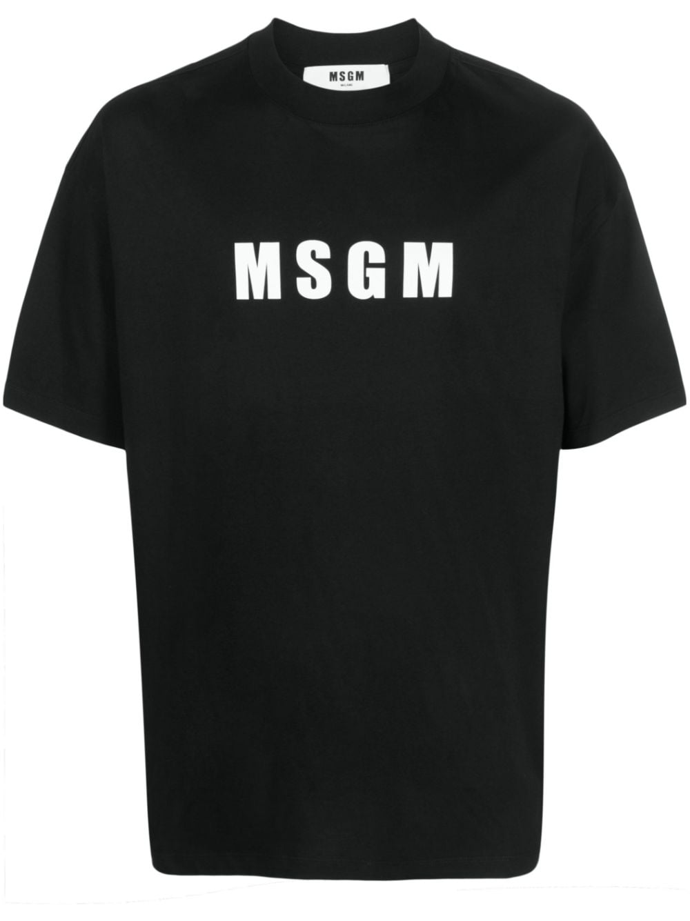 MSGM T-Shirt mit Logo-Print - Schwarz von MSGM