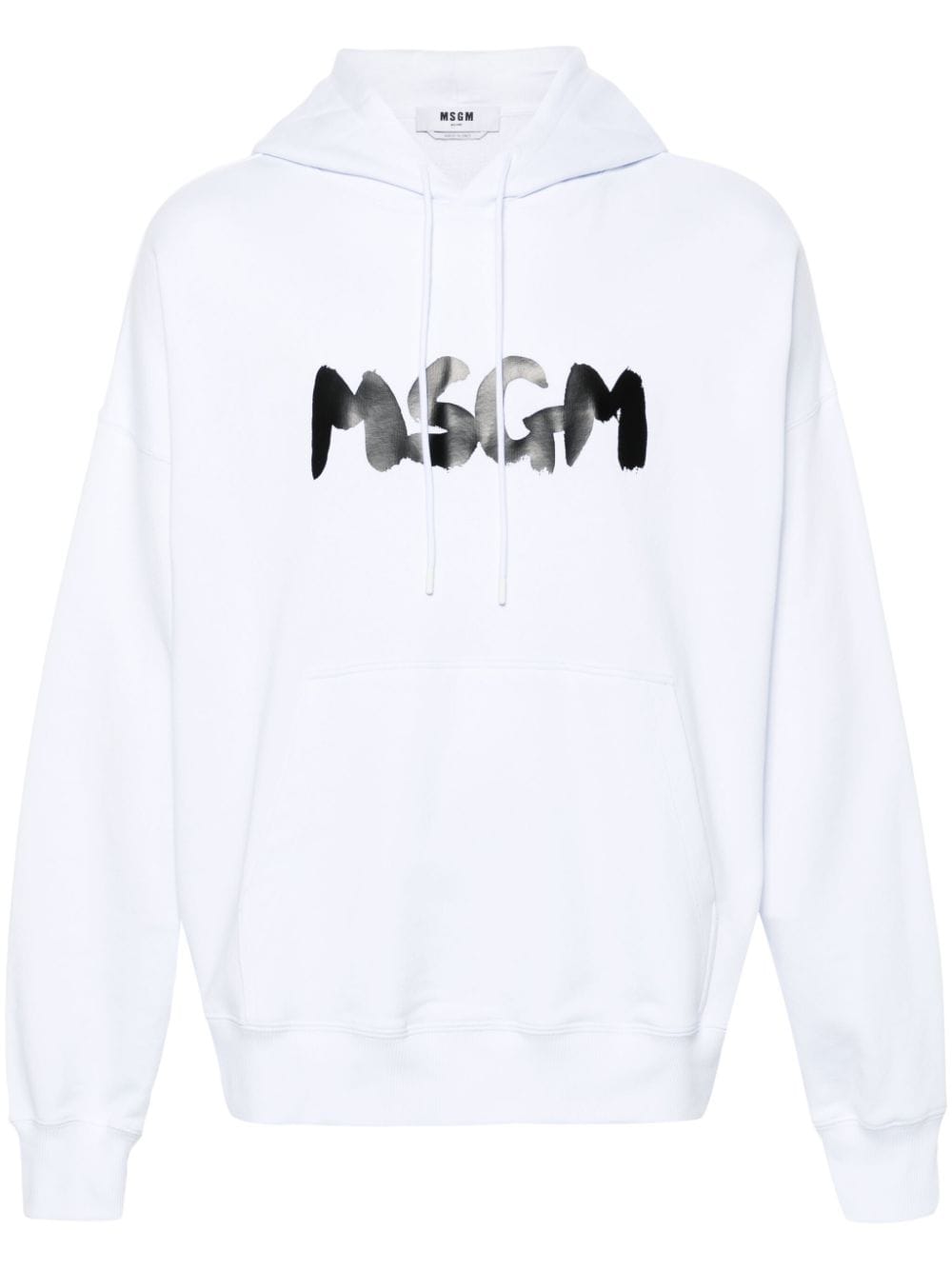 MSGM Hoodie mit Logo-Print - Weiß von MSGM