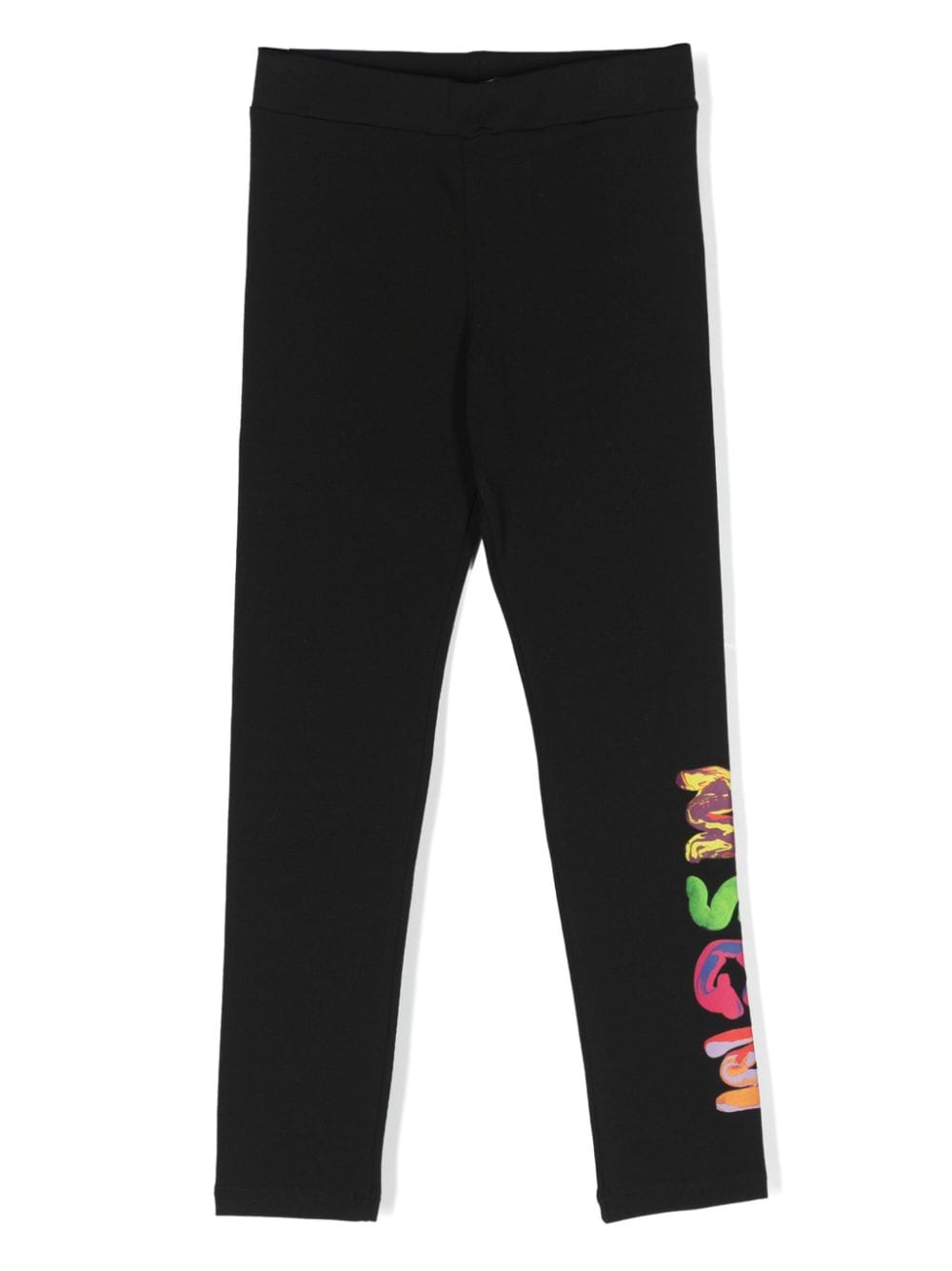 MSGM Leggings mit Logo-Print - Schwarz von MSGM