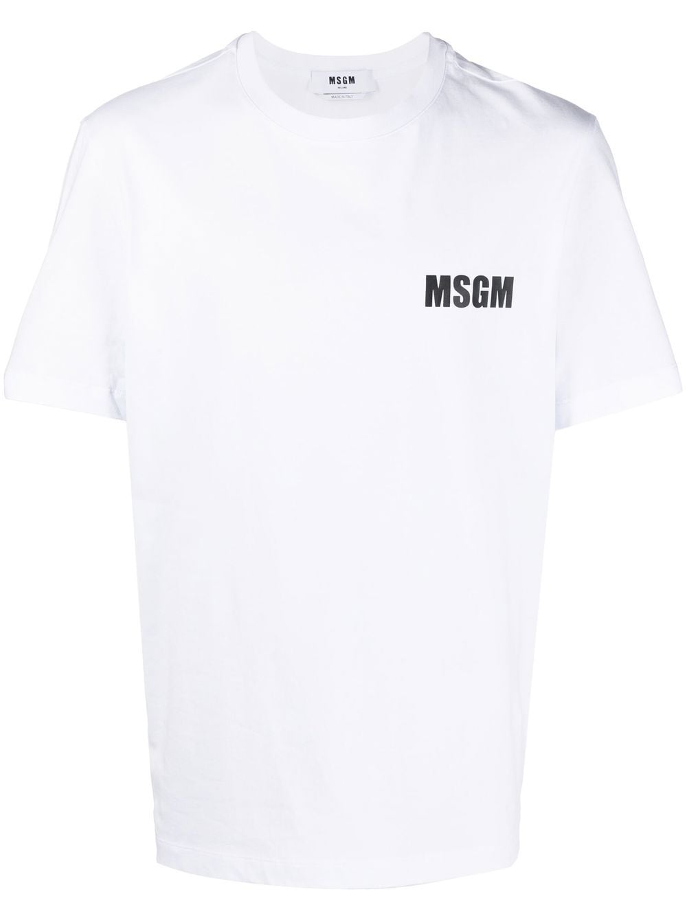 MSGM logo-print short-sleeve T-shirt - Weiß von MSGM
