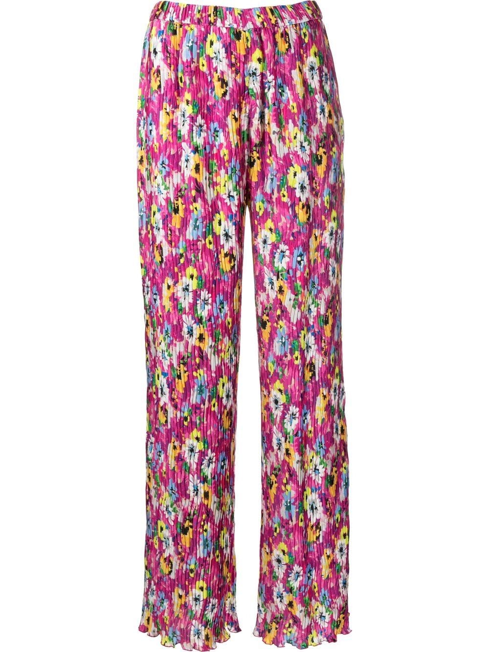 MSGM Hose mit blumigem Print - Rosa von MSGM