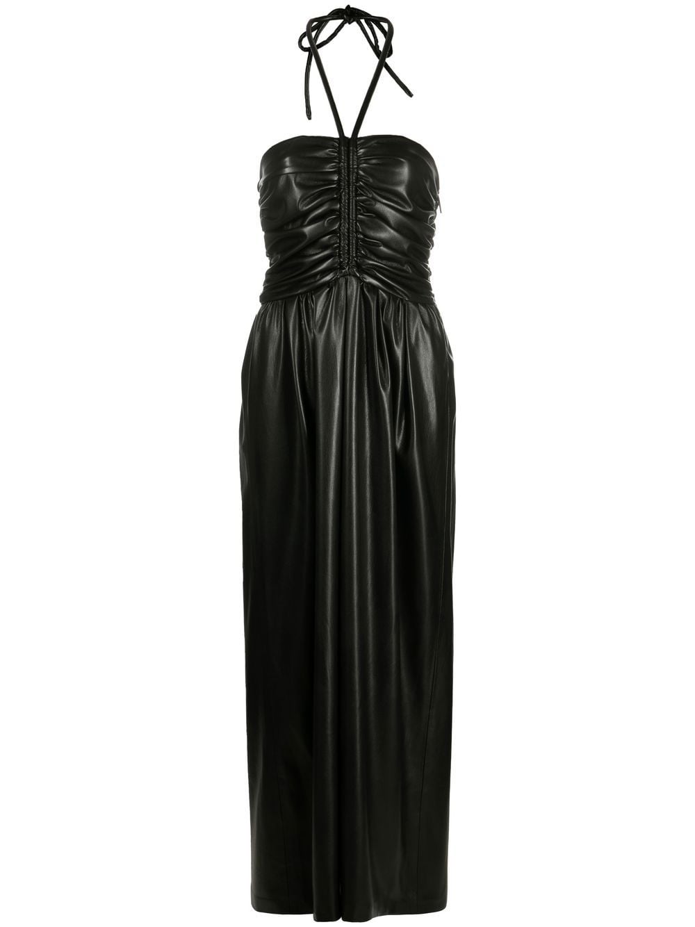 MSGM Neckholder-Kleid mit poliertem Finish - Schwarz von MSGM