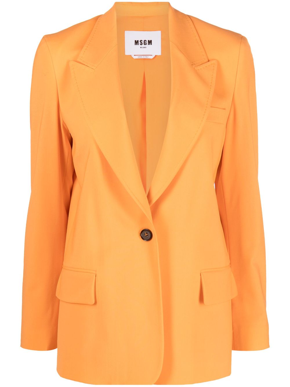 MSGM Einreihiger Blazer - Orange von MSGM