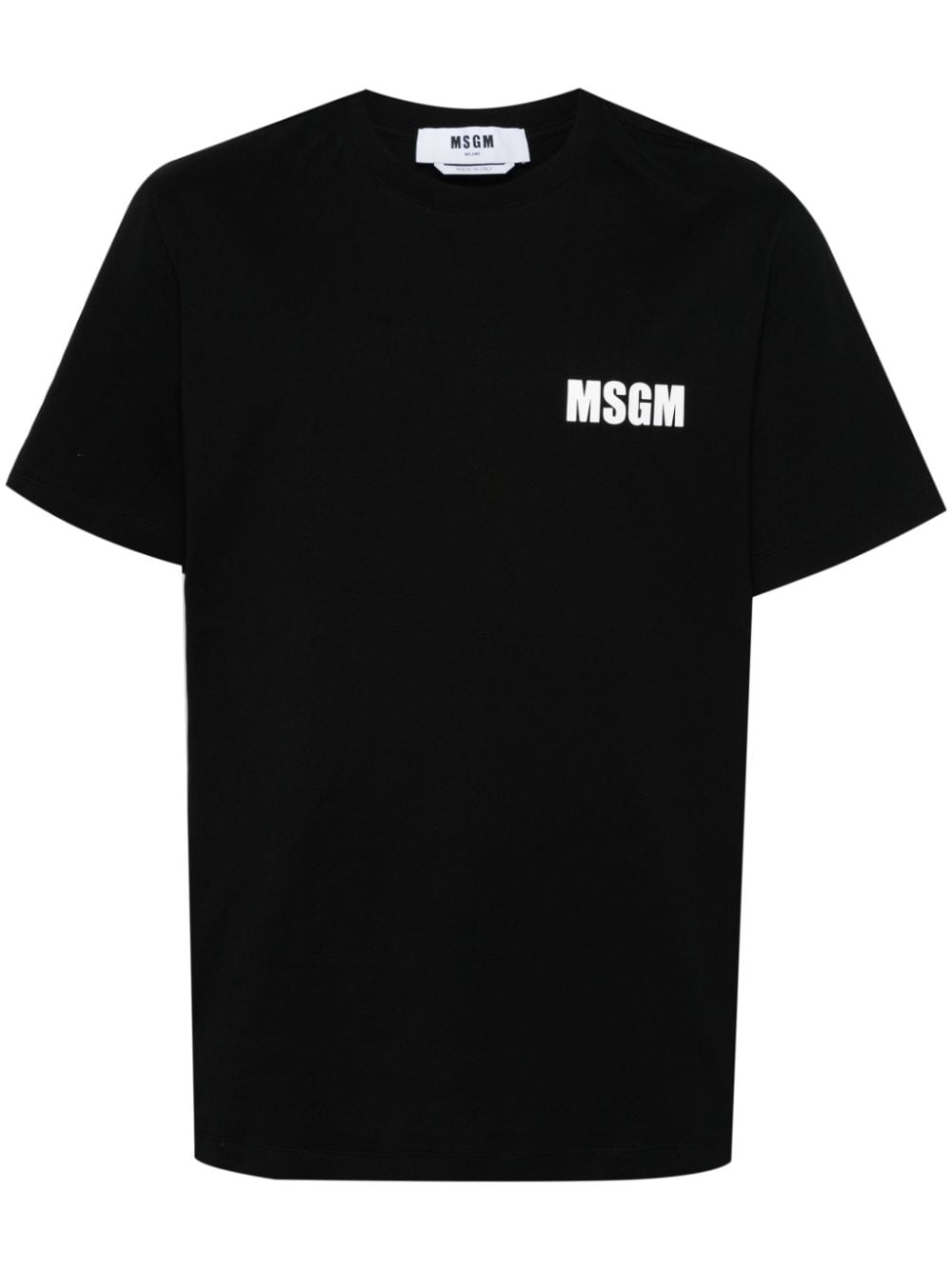 MSGM T-Shirt mit Slogan-Print - Schwarz von MSGM