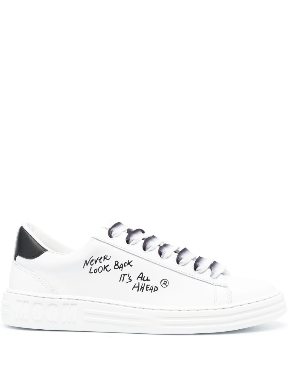 MSGM Sneakers mit Text-Print - Weiß von MSGM