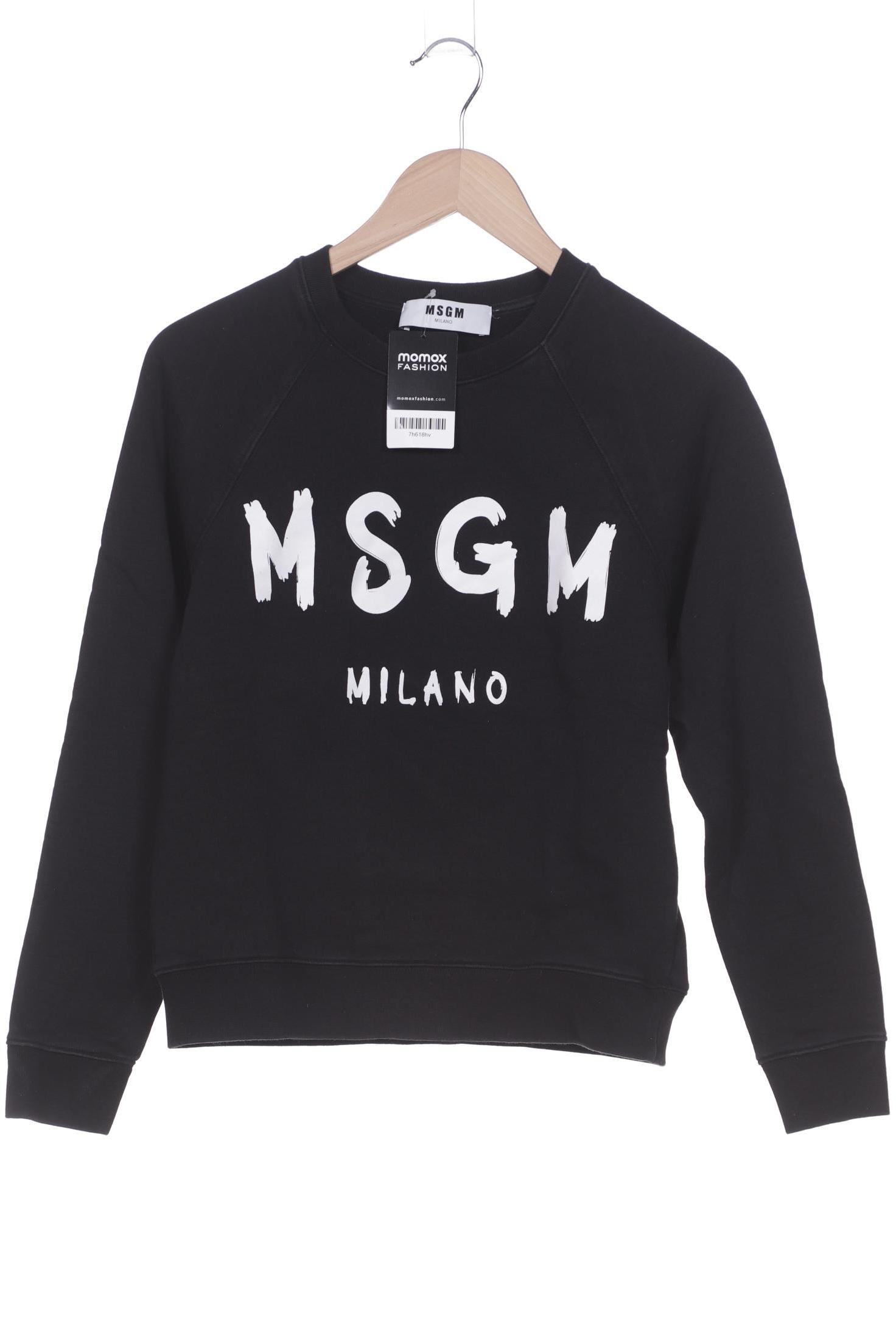 Msgm Damen Sweatshirt, schwarz, Gr. 38 von MSGM