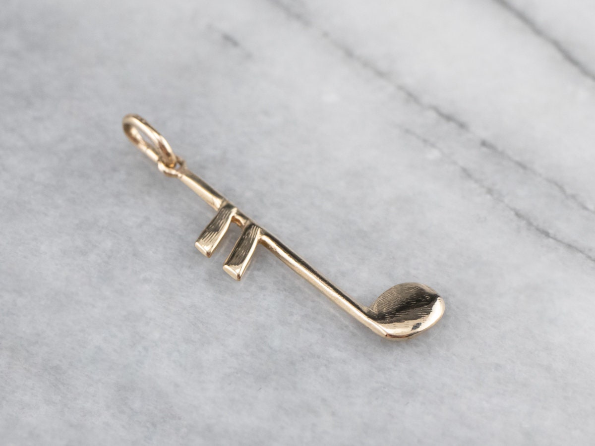 14K Gold Musiknoten Anhänger, Musiknoten Charm, Musik Geschenk, Liebhaber Kq1T3Zqq von MSJewelers