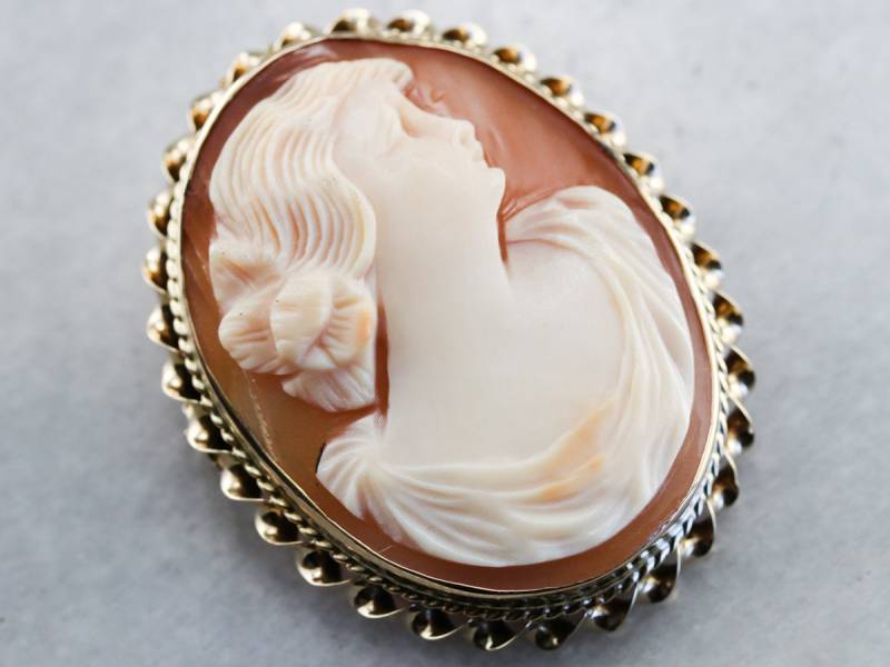 Mid Century Cameo-Brosche Kamee Anhänger, Gelb Gold Cameo, Cameo Sammler, Immobilien Schmuck Kvndqqhv Mid Century Cameo-Brosche Kamee Anhänger, Gelb Gold Cameo, Cameo Sammler, Immobilien Schmuck Kvndqqhv von MSJewelers
