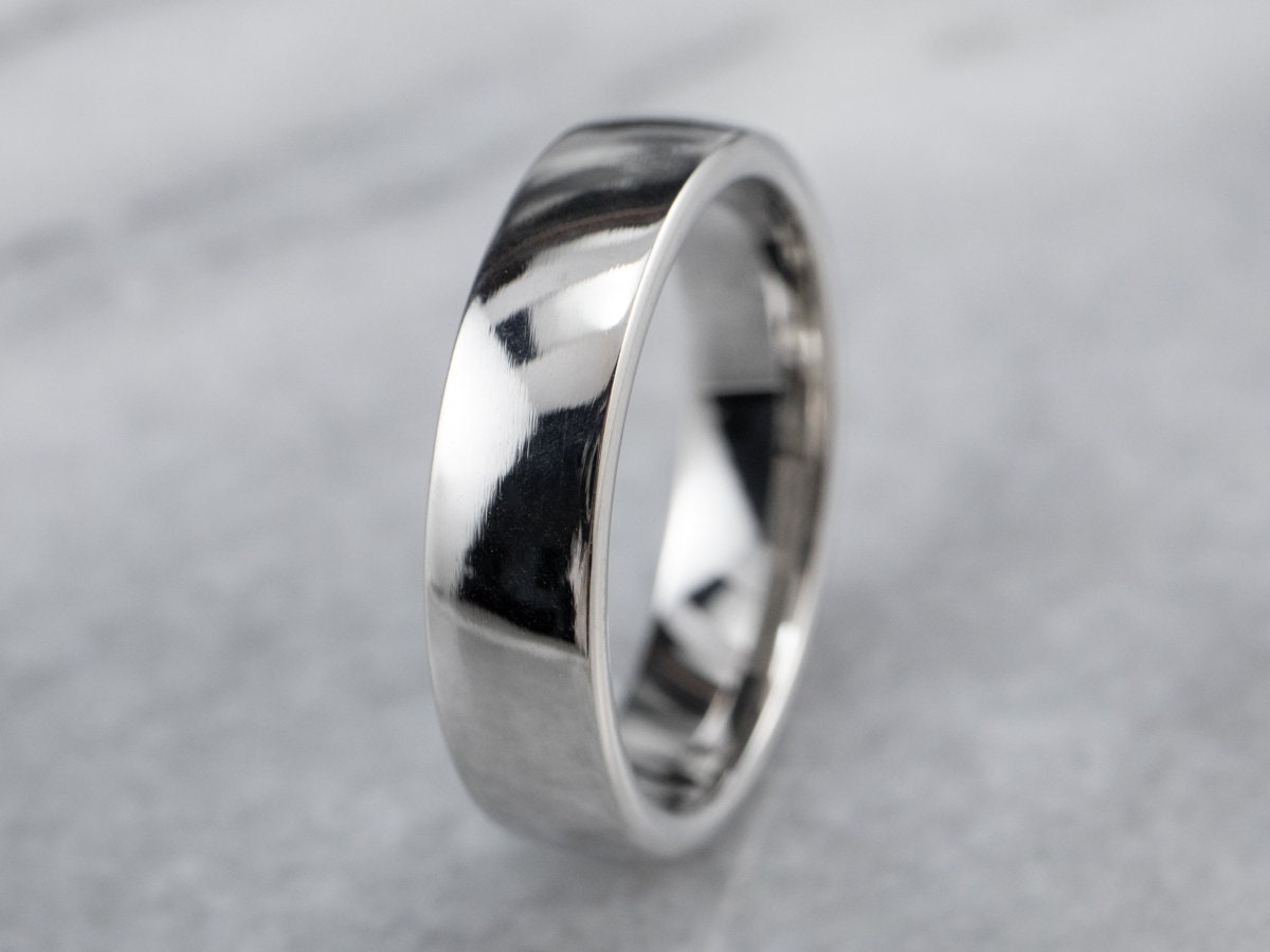 Schlichte Unisex Platin Band, Breite Ehering Stapelband, Schmuck, Hochzeit Schmuck K115M0Kd von MSJewelers