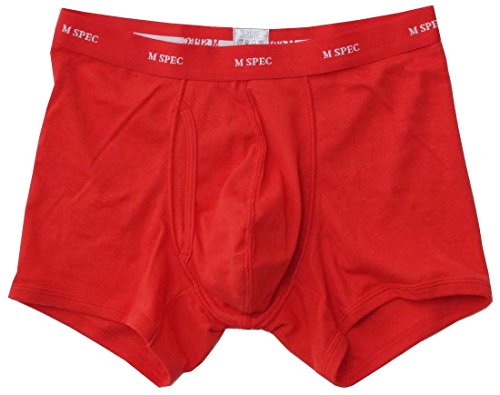 MSPEC Boxershorts, 3D-Schritt, Atmungsaktiv, Bequem, MS-01 Rot M von MSPEC