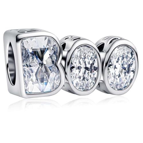 MSPOVOF BOO Leuchtet im Dunkeln Charms 925 Sterling Silber Anhänger kompatibel mit Armband & Halskette Geschenk für Frauen von MSPOVOF