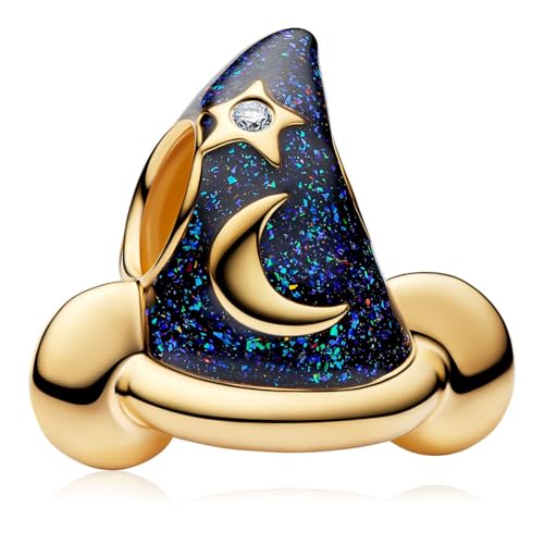 MSPOVOF Zauberhut Charms 925 Sterling Silber Armbänder Anhänger Schmuck Geschenk für Damen von MSPOVOF