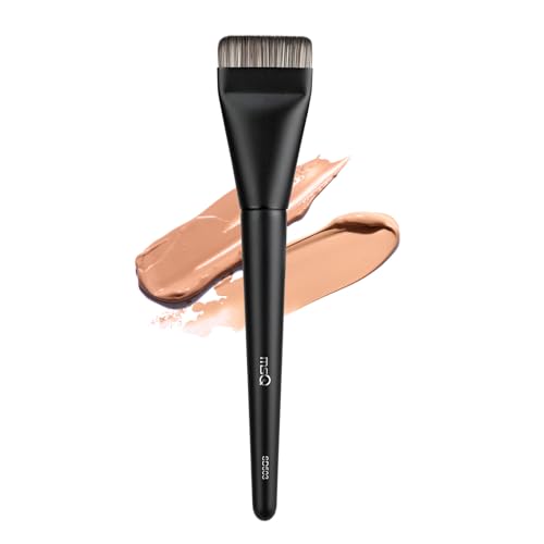 MSQ 1 Stück Ultra Thin Foundation Pinsel Puderpinsel für Flüssiger Flach Foundation Concealer Pinsel Ultradünner Foundation Brush mit Flachem für Frauen Mädchen schwarz von MSQ