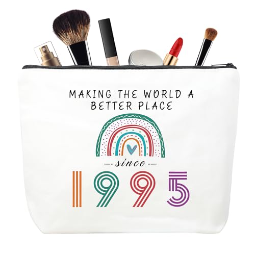 MSQ Kosmetiktasche Damen, 30 Geburtstag Make-Up-Tasche, Tragbare Makeup Tasche, Mehrzweck Makeup Tasche, Geschenke für 30 Geburtstag Frauen, Mütter, Beste Freundinnen und Brautjungfern (1995) von MSQ